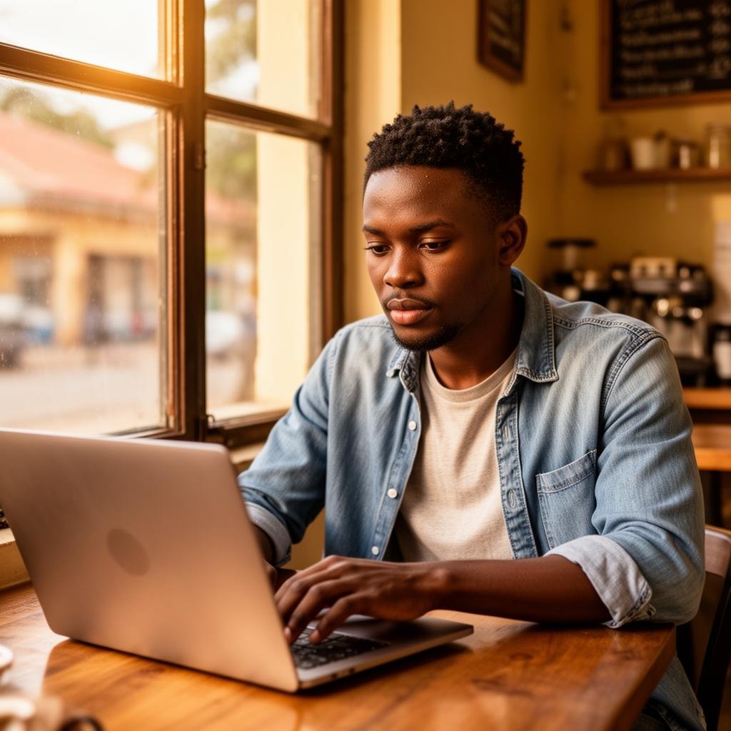 Empreendedor moçambicano a integrar a API ZumboPay no laptop